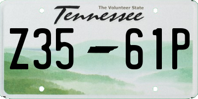 TN license plate Z3561P