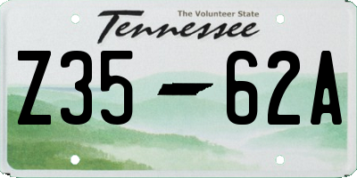 TN license plate Z3562A