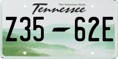 TN license plate Z3562E
