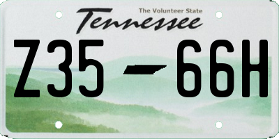 TN license plate Z3566H