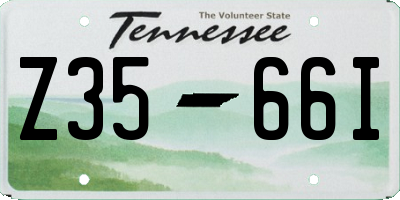TN license plate Z3566I