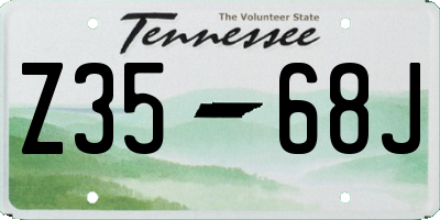 TN license plate Z3568J