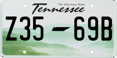 TN license plate Z3569B