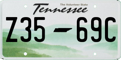 TN license plate Z3569C