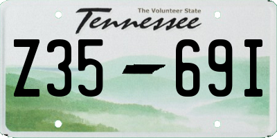 TN license plate Z3569I