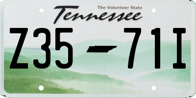 TN license plate Z3571I