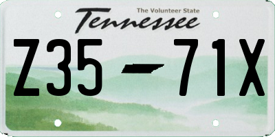 TN license plate Z3571X
