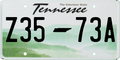TN license plate Z3573A