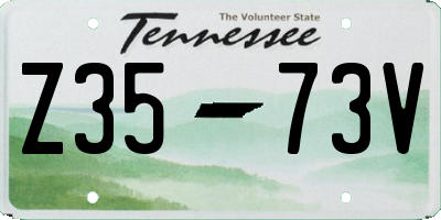 TN license plate Z3573V