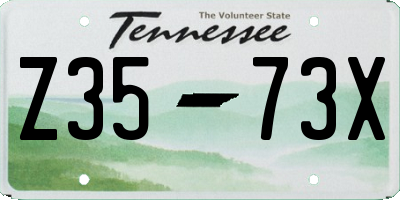 TN license plate Z3573X