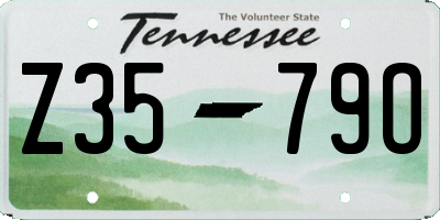 TN license plate Z3579O