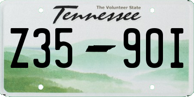 TN license plate Z3590I