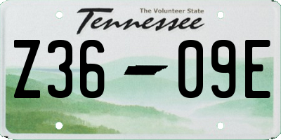 TN license plate Z3609E