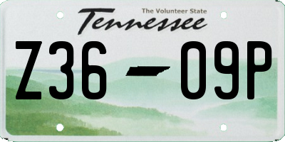 TN license plate Z3609P