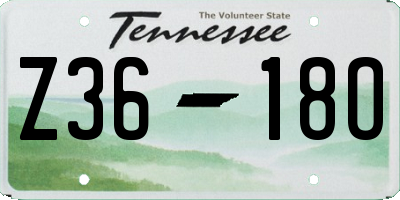 TN license plate Z3618O