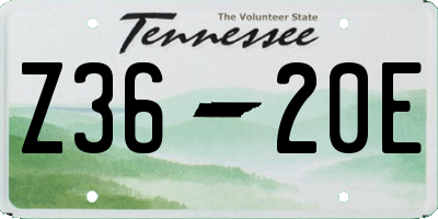 TN license plate Z3620E