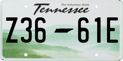TN license plate Z3661E