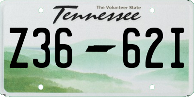 TN license plate Z3662I