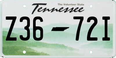 TN license plate Z3672I