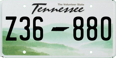 TN license plate Z3688O