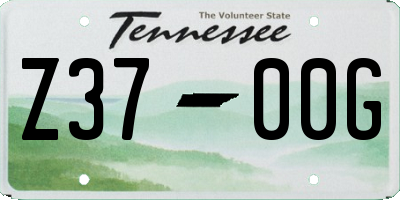 TN license plate Z3700G