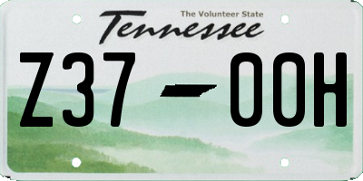 TN license plate Z3700H