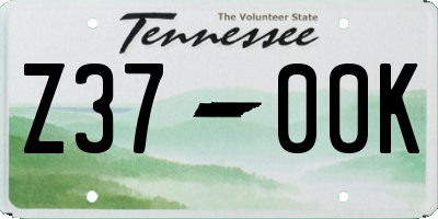 TN license plate Z3700K