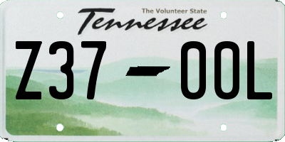 TN license plate Z3700L