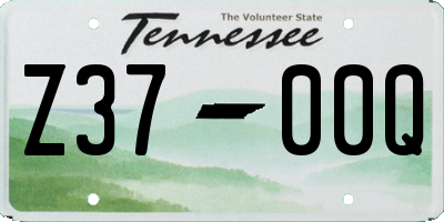 TN license plate Z3700Q