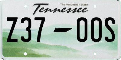 TN license plate Z3700S