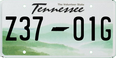 TN license plate Z3701G