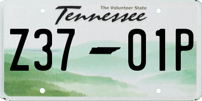 TN license plate Z3701P