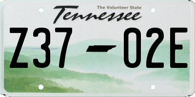 TN license plate Z3702E