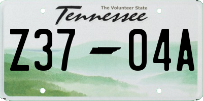 TN license plate Z3704A