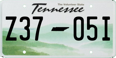 TN license plate Z3705I