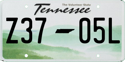 TN license plate Z3705L