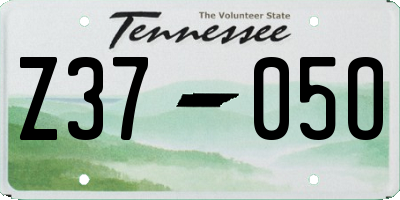 TN license plate Z3705O