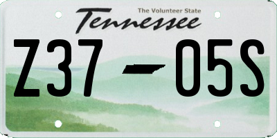 TN license plate Z3705S