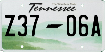 TN license plate Z3706A