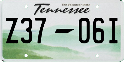 TN license plate Z3706I