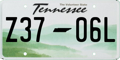 TN license plate Z3706L