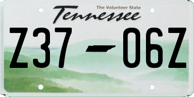 TN license plate Z3706Z