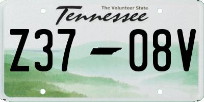 TN license plate Z3708V