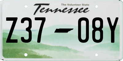 TN license plate Z3708Y
