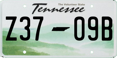 TN license plate Z3709B