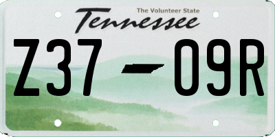 TN license plate Z3709R