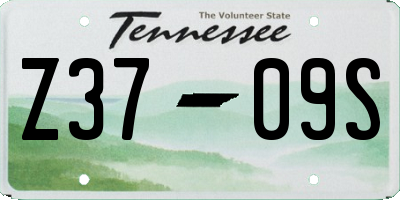 TN license plate Z3709S