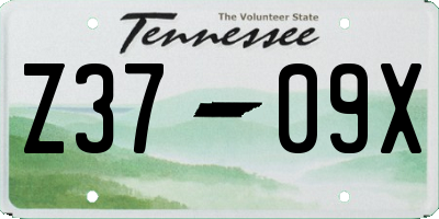 TN license plate Z3709X