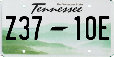 TN license plate Z3710E