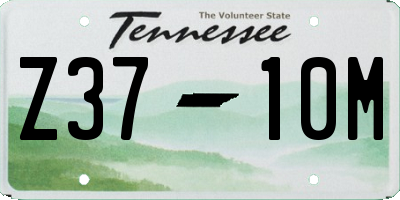TN license plate Z3710M